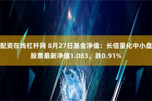 配资在线杠杆网 8月27日基金净值：长信量化中小盘股票最新净