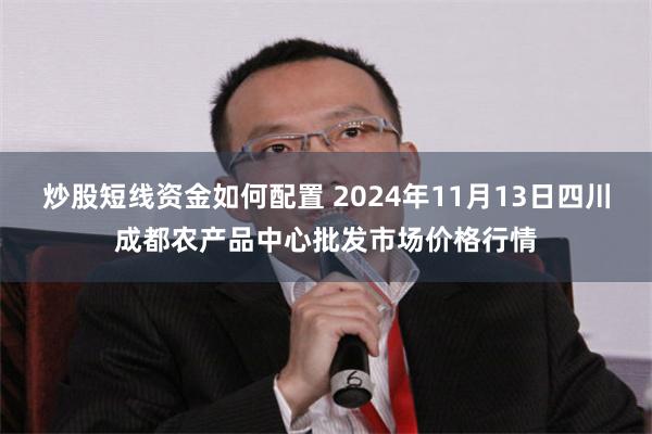 炒股短线资金如何配置 2024年11月13日四川成都农产品中