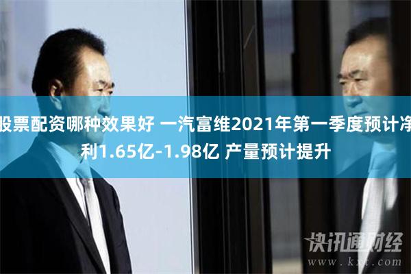 股票配资哪种效果好 一汽富维2021年第一季度预计净利1.6