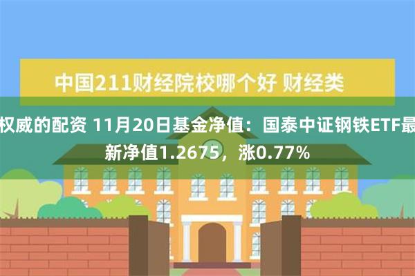 权威的配资 11月20日基金净值：国泰中证钢铁ETF最新净值