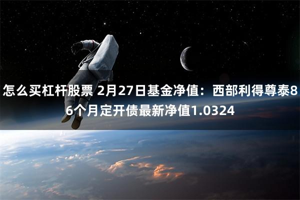 怎么买杠杆股票 2月27日基金净值：西部利得尊泰86个月定开