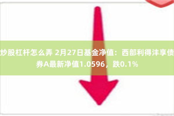 炒股杠杆怎么弄 2月27日基金净值：西部利得沣享债券A最新净